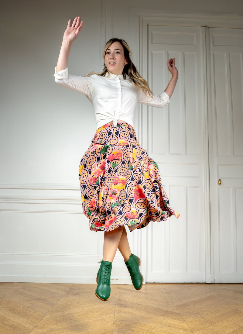 Mama Green sur un parquet de danse