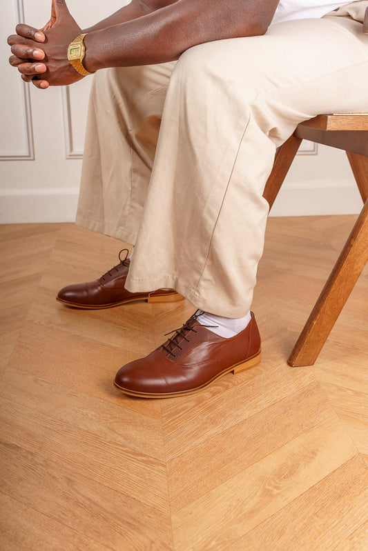 Oscar - Derbies Swing Marron en Cuir