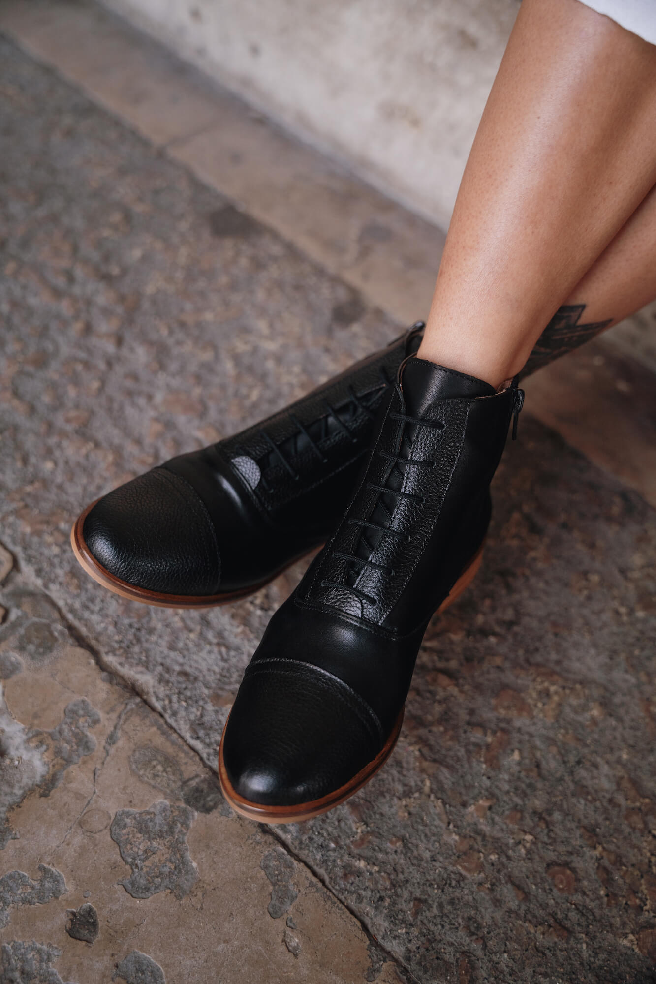 Chaussures Swing Bottines Noires Mama Poppy